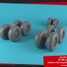 Armory ARAW72340 Rockwell B-1B Lancer wheels with weighted tires, late version Airfix, Hasegawa, ModelCollect, Revell/Monogram / universal 1/72
