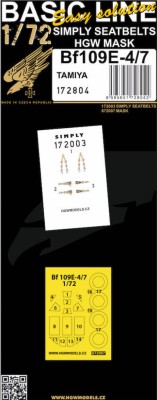 HGW 172804 Bf 109E-4/7 (TAM) BASIC LINE 1/72