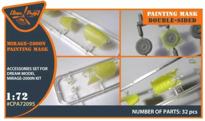 Clear Prop CPA72095 Mirage 2000N double-sided paint. mask (DR.M.) 1/72
