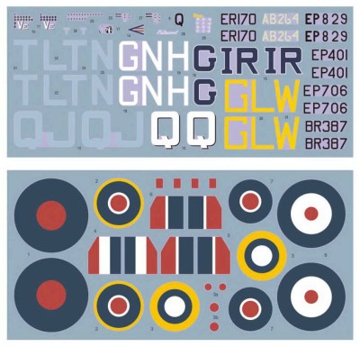 Dk Decals 32009 Spitfire Mk.V ACES ov.Malta/Africa (7x camo) 1/32