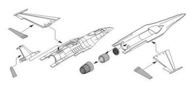 CMK 7175 F-16CG/CJ Fightning Falcon exterior set for ACA 1/72