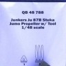 Quickboost QB48 788 Ju 87B Stuka Jumo propeller w/tool (AIRF) 1/48