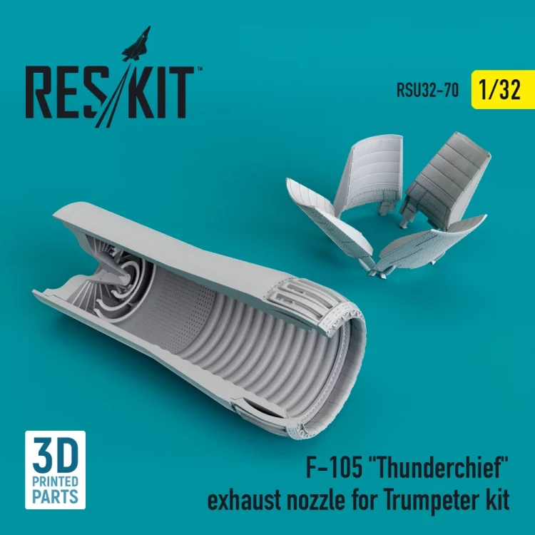 Reskit RSU32-070 F-105 'Thunderchief' exhaust nozzle (TRUMP) 1/32