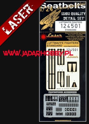 HGW 124501 Luftwaffe Fighters Early/Standart- Seatbelts (1/24) 1/24