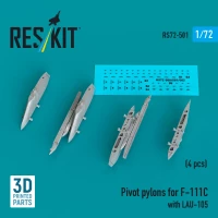 Reskit 72501 Pivot pylons for F-111C w/ LAU-105 (4 pcs.) 1/72