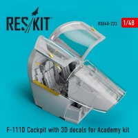 Reskit U48233 F-111D Cockpit w/ 3D (ACAD) 1/48