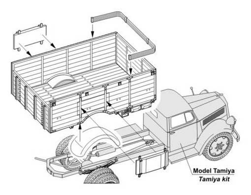 CMK 3100 Opel Blitz"Tall Body" conv. set for TAM 1/35