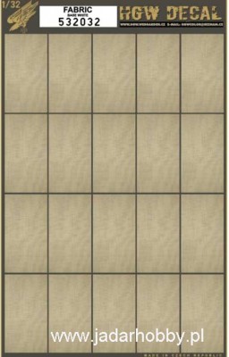 HGW 532032 Fabric / Base White декаль 1/32