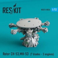 Reskit RSU72-0024 Rotor CH-53, MH-53E - 7 blades,3 engines 1/72