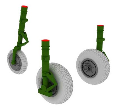 Eduard 648106 Me 262 wheels