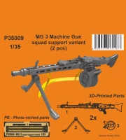 CMK P35009 MG 3 Machine Gun - squad support variant (2x) 1/35