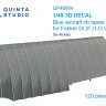 Quinta studio QP48004 Голубые киперные ленты Fokker Dr.(F)I-D.VII 1/48