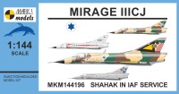 Mark 1 Model MKM-144196 Mirage IIICJ Shahak in IAF Service 1/144