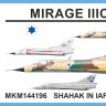 Mark 1 Model MKM-144196 Mirage IIICJ Shahak in IAF Service 1/144