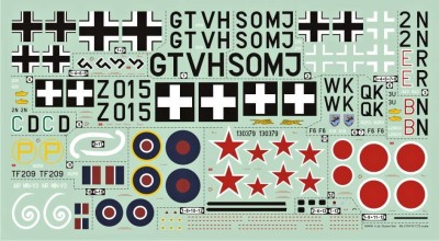 4+ Publications MKD-72010 Publ. Messerschmitt Me 210/410 C&amp;M (1/72 decals)