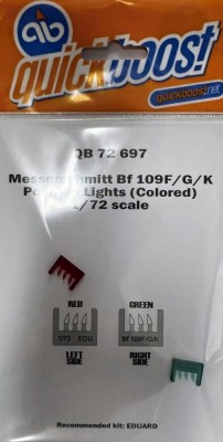 Quickboost QB72697 Bf 109F/G/K colored position lights (EDU) 1/72