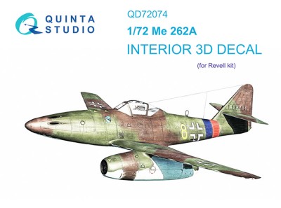 Quinta studio QD72074 Me-262A (Revell) 1/72