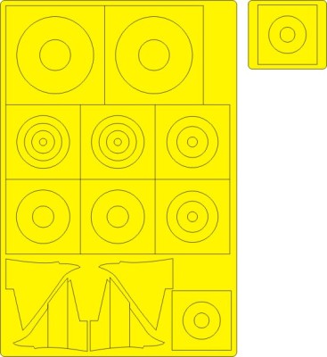 New Ware NWA-M0839 Маска Br.Blenheim Mk.I NAT.INSIGNIA (AIRFIX) маска 1/48