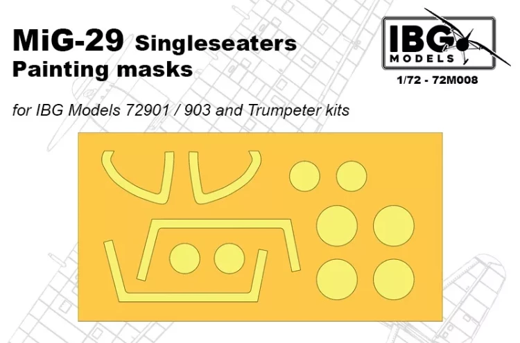 IBG Models M7208 MiG-29 Painting mask 1/72