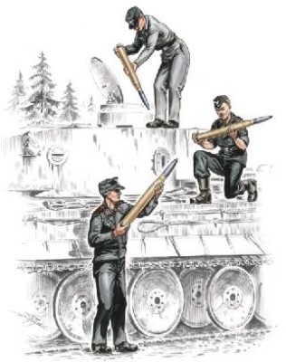 CMK F72157 German armourer for Tiger I (3 fig. ) 1/72