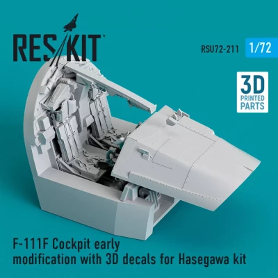 Reskit U72211 F-111F Cockpit early modification w/ 3D dec. 1/72