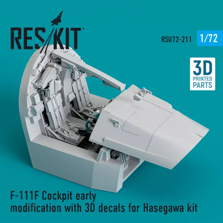 Reskit U72211 F-111F Cockpit early modification w/ 3D dec. 1/72