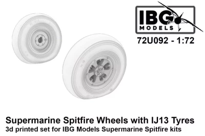 IBG U7292 Supermarine Spitfire Wheels w/ IJ13 tyres 1/72