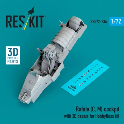 Reskit U72236 Rafale (C, M) cockpit with 3D (HOBBYB) 1/72