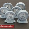 Plusmodel DP3016 Wheels Set for Lanchester WWI (3D Print) 1/35