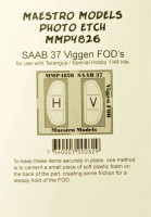 Maestro Models MMCP-4826 1/48 SAAB 37 Viggen FOD's (PE set)