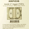 Maestro Models MMCP-4826 1/48 SAAB 37 Viggen FOD's (PE set)