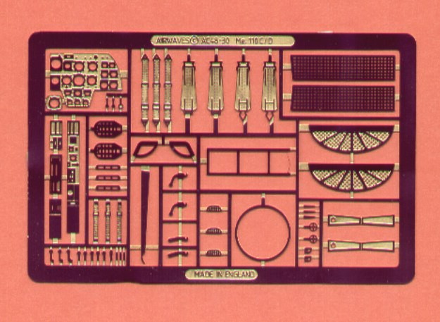 Airwaves (etched) AEC48030 Messerschmitt Bf-110C/Bf-110D 1/48