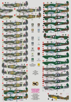 Dk Decals 72039 No.457 Sqn. Spitfires over Europe &amp; Australia 1/72