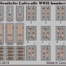 Eduard 73037 Seatbelts Luftwaffe WWII bombers STEEL 1/72