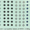 LF Model C4887 Decals British producer propeller labels IV. 1/48