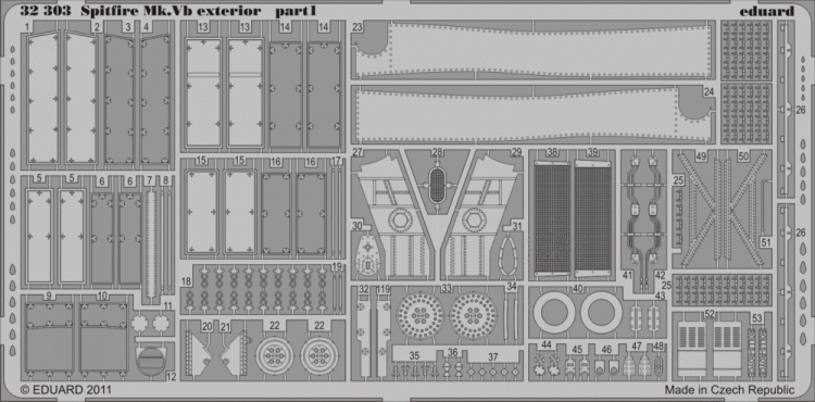 Eduard 32303 Spitfire Mk.Vb exterior