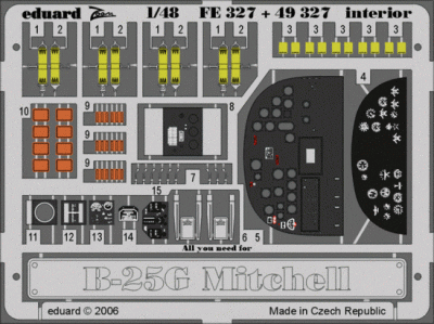 Eduard FE327 B-25G interior ACC