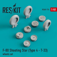 Reskit RS48-0174 F-80 Shooting Star (T-33) wheels (HAS/MONO) 1/48