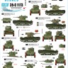 Star Decals 35-C1173 Spanish Civil War # 5. Republican Soviet T-26 tanks. T-26 m/1933 1/35