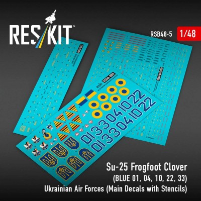 Reskit RSB48005 Su-25 Frogfoot Clover (BLUE 01,04,10,22,33) 1/48