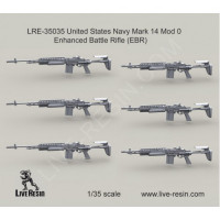 LiveResin LRE35035 United States Navy Mark 14 Enhanced Battle Rifle (EBR) 1/35