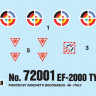 Italeri 72001 EF-2000 TYPHOON-MODEL SET-STARTER KIT 1/72