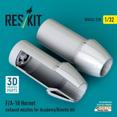 Reskit RSU32-220 F/A-18 Hornet exhaust nozzles (ACAD/KIN) 1/32