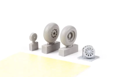 Eduard 648991 BRASSIN P-51B/C wheels block tread 2 (EDU) 1/48