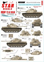 Star Decals 72-A1058 Israeli AFVs # 3. M48A2 Patton 'Magach' and AMX-13/75. 1960s and Six-Day War markings 1/72