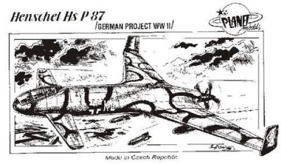 Planet Models PLT043 Henschel Hs P 87 1/72