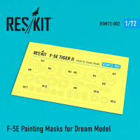Reskit RSM72-0002 F-5E Tiger II Painting Masks (DREAMMODEL) 1/72