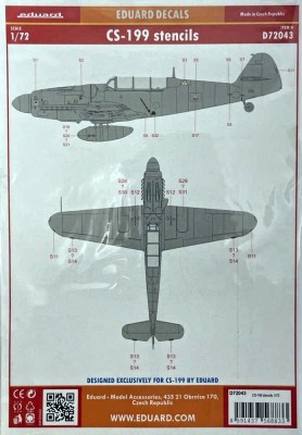 Eduard D72043 Decals CS-199 stencils (EDU) 1/72