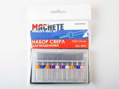Machete 0022 Набор сверл для моделизма 0.25-1.15 мм