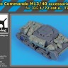 Black Dog T72161 Carro Comando M13/40 accessories set (designed to be used with IBG Models kits) 1/72